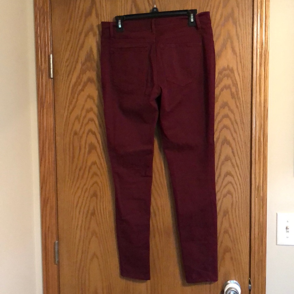 Maroon jeans